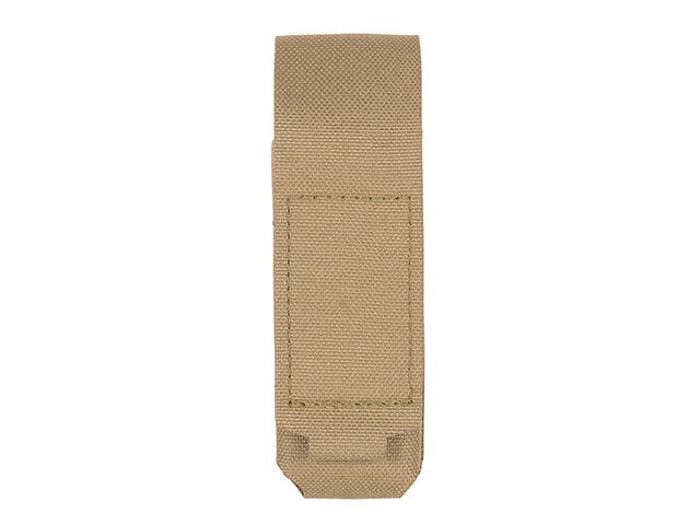 Single Laser-Cut Pistol Magazine Pouch with Flap - Coyote