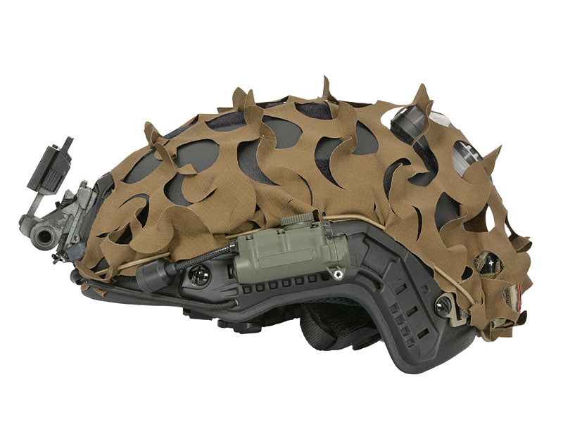 3D Laser-Cut Camouflage Cover for High-Cut Helmet