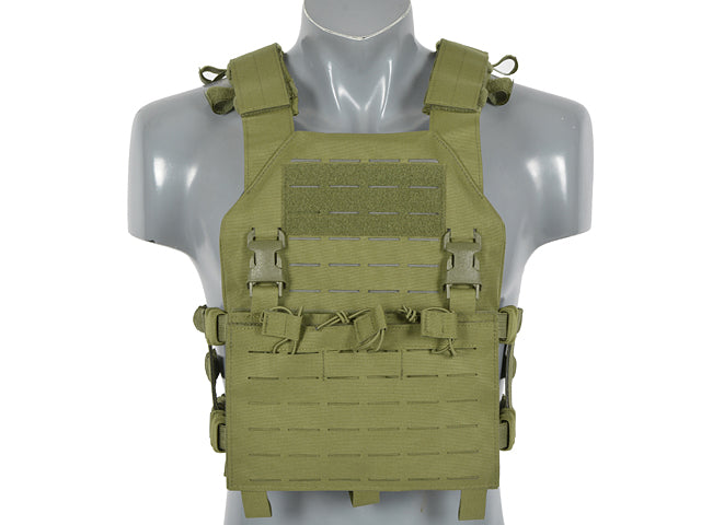 Laser-Cut “Buckle Up" Assault Plate Carrier with AR15/AK Magazine Pouch