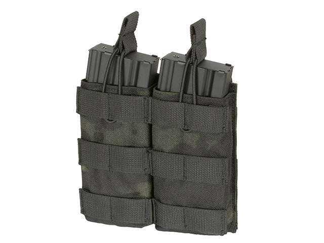 Modular Open Top Double MAG Pouch For 5.56 - Multicamo Black
