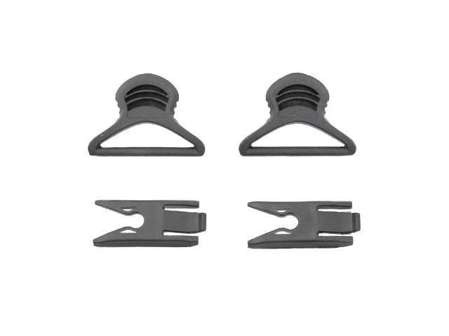 Set Goggle Swivel Clips 36mm til hjelm med rails