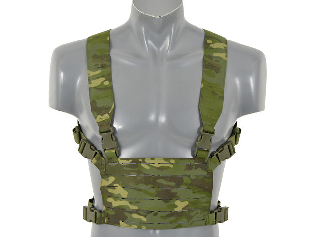 Lightweight Laser-Cut Chest Rig - Multicamo Tropic