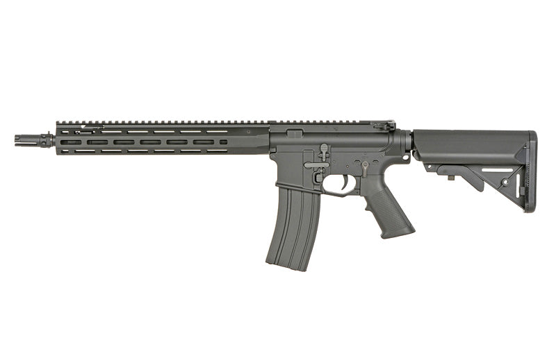 WE13 13" M4/AR-15 Knight's Armament Airsoft Riffel, 30 RPS, ETU - Sort