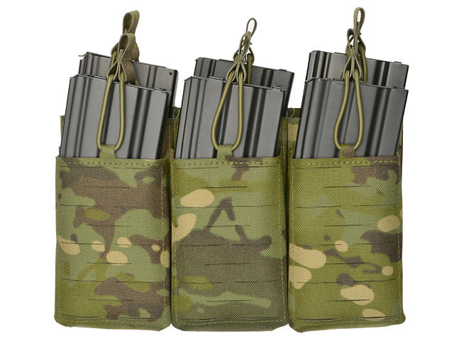 Laser-Cut Panel with 6 AR15/AK Magazine Pouches - MT