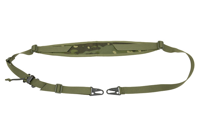 Two-point tactical sling with quick adjustment - Multicamo Tropic