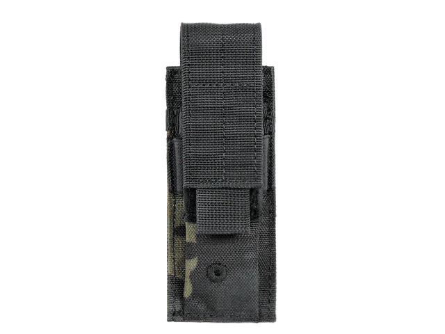 Single pouch for pistol magazines - multicamo black