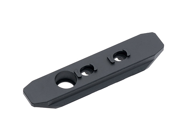 3-slot aluminium skinne MLOCK/KEYMOD - Sort