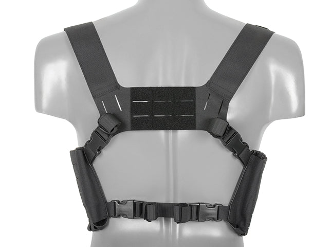 Chest Rig with Two Pouches for 6 AR / AK Magazines, Laser Cut