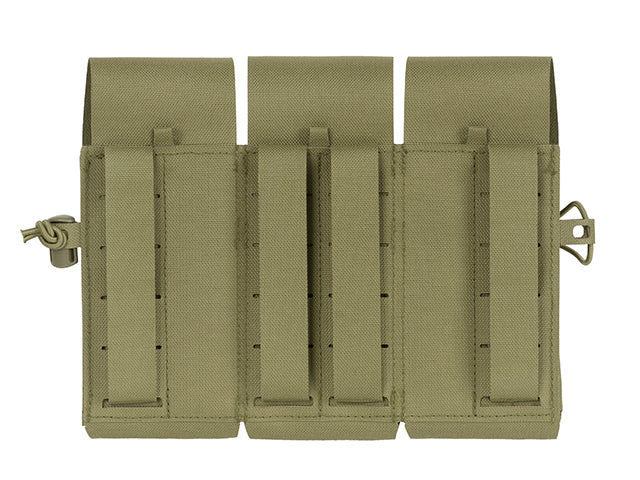 Triple Pouch for 6 AR15 Magazines, Laser Cut