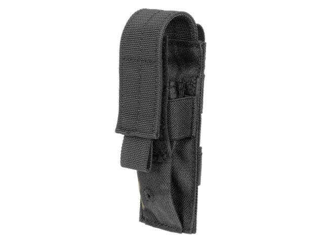 Single pouch for pistol magazines - multicamo black