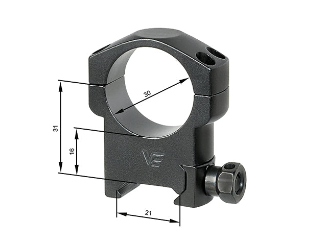 High mounting rings 30mm