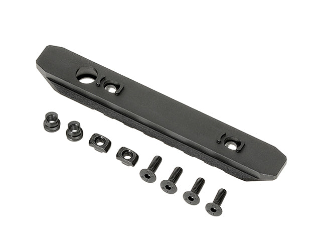 7-slot aluminium skinne MLOCK/KEYMOD -black