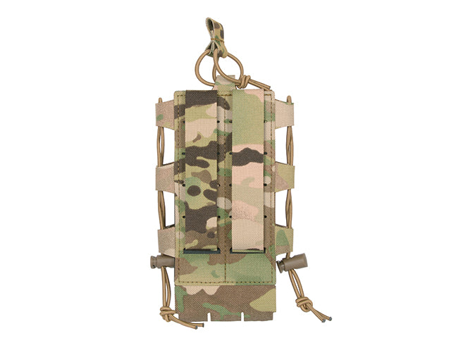 Laser Cut Adjustable Radio / Bottle Pouch with Shockcord - Multicamo