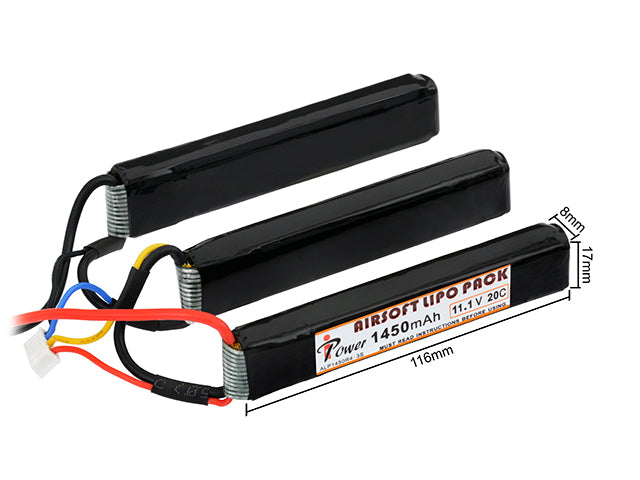 Batteri LiPo 1450mAh 11,1V 20C - T-connect