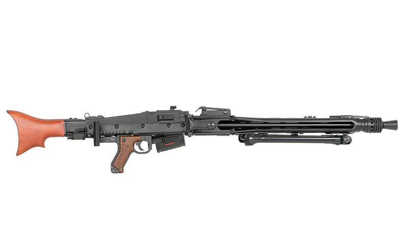 MG42 helmetal AEG maskingevær Replica - ægte træ
