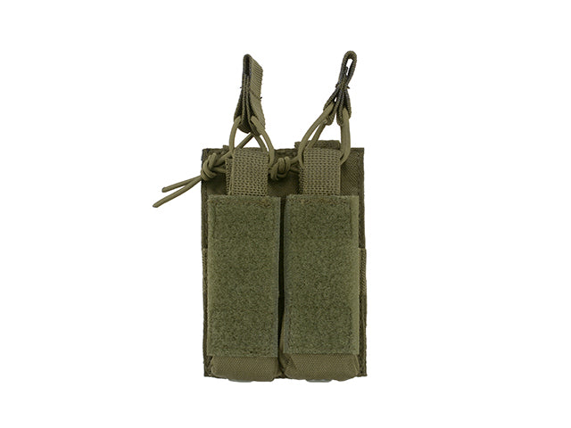 Open top double pistol mag pouch
