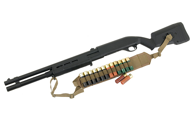 Tactical Shotgun Sling with 12rd Shellholder - Black