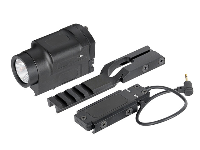 Russisk Taktisk Flashlight K-2P - Sort