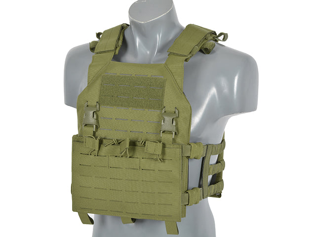 Laser-Cut “Buckle Up" Assault Plate Carrier with AR15/AK Magazine Pouch
