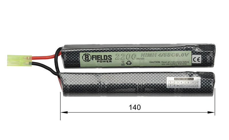 Battery VB-NiMH 4/5SC 9.6V 2200mAh - SF large type