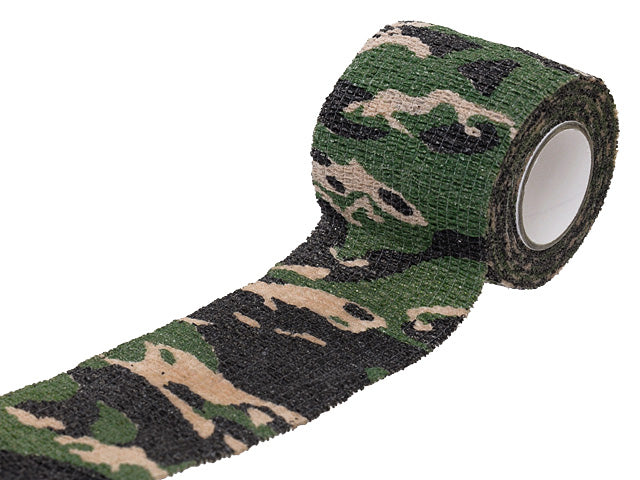 Camouflage Polyester Tape 2m - Standard Woodland