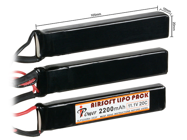 Batteri LiPo 2200mAh 11,1V 20C