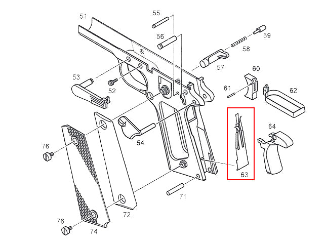 1911 sear fjeder