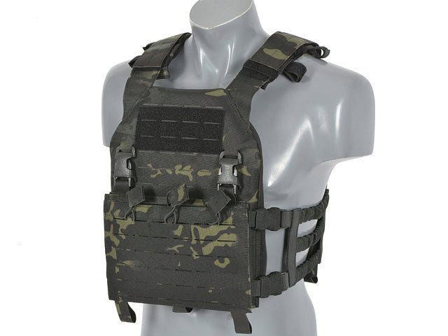 Laser-Cut “Buckle Up" Assault Plate Carrier with AR15/AK Magazine Pouch — MB