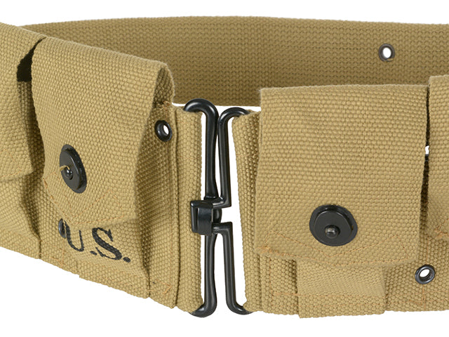 US WW2 M1 Garand Riffel 6-pouches Cartridge Bælte