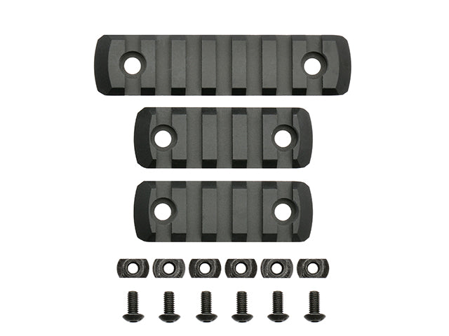 Set of 3 Mounting Rails til M-LOCK Forskæfte - Sort