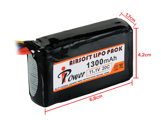 Batteri LiPo 1300mAh 11,1V 20C
