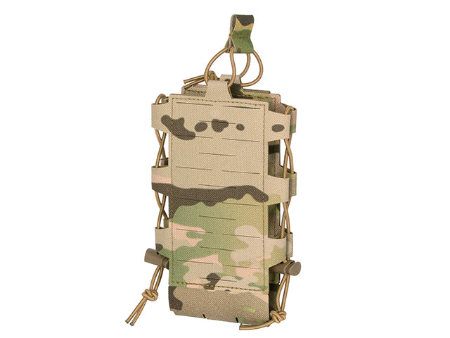 Laser Cut Adjustable Radio / Bottle Pouch with Shockcord - Multicamo