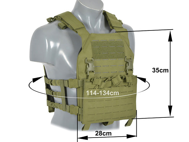 Laser-Cut “Buckle Up" Assault Plate Carrier with AR15/AK Magazine Pouch