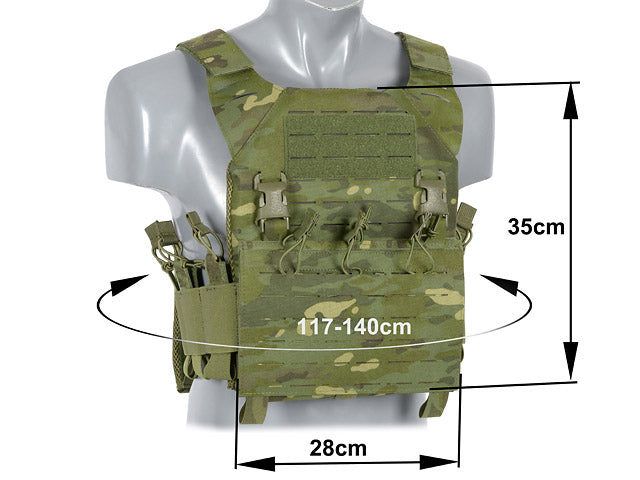 Laser-Cut “Buckle Up" Recon Plate Carrier with AR15/AK Magazine Pouch — MT