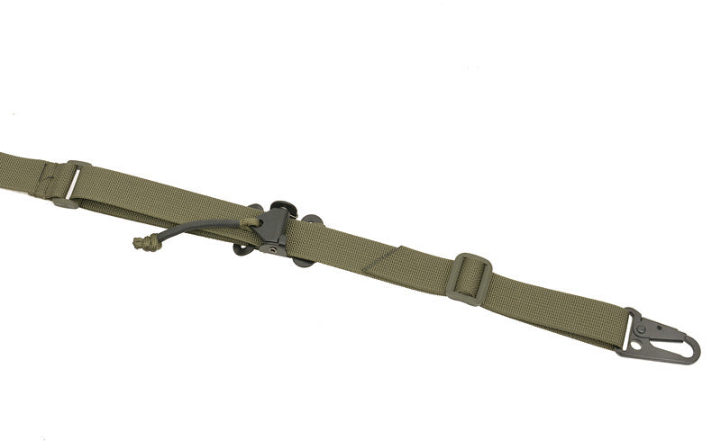 Two-point tactical sling with quick adjustment