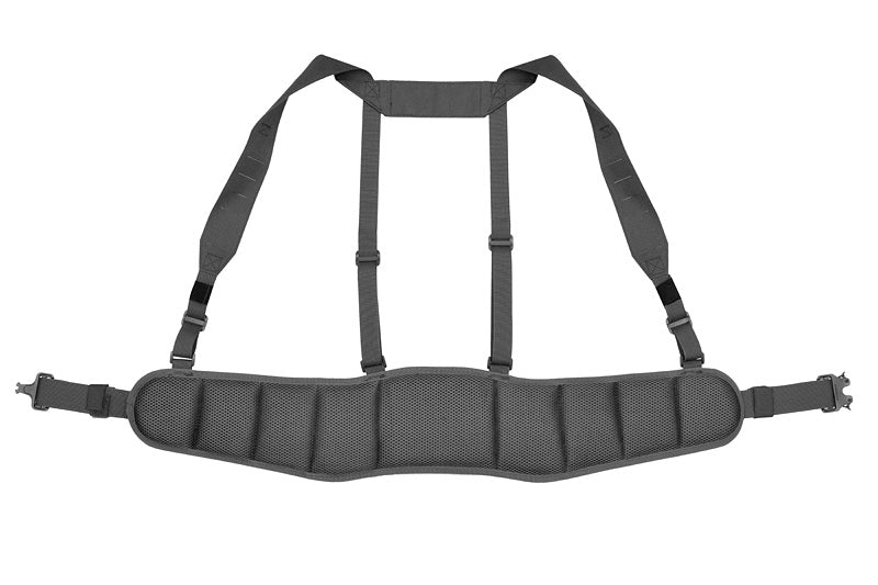 Patrol Tactical Belt with Suspenders MOLLE, Laser Cut
