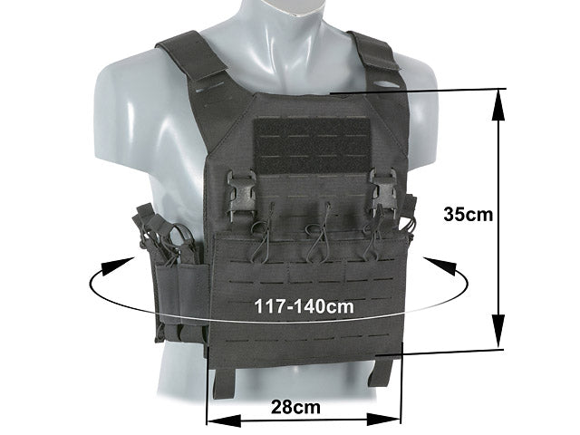 Laser-Cut “Buckle Up" Recon Plate Carrier with AR15/AK Magazine Pouch