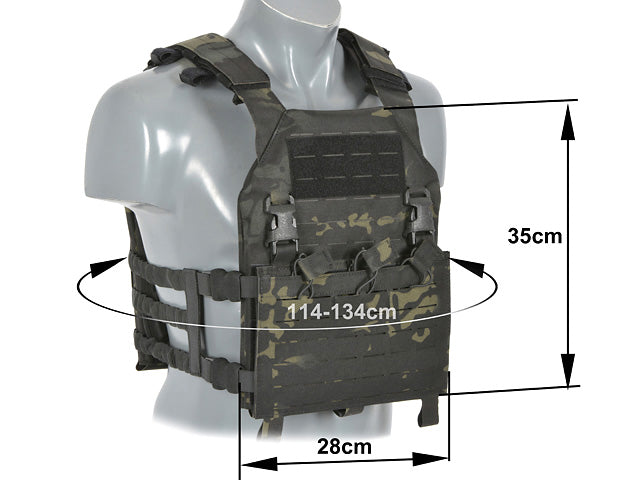 Laser-Cut “Buckle Up" Assault Plate Carrier with AR15/AK Magazine Pouch — MB
