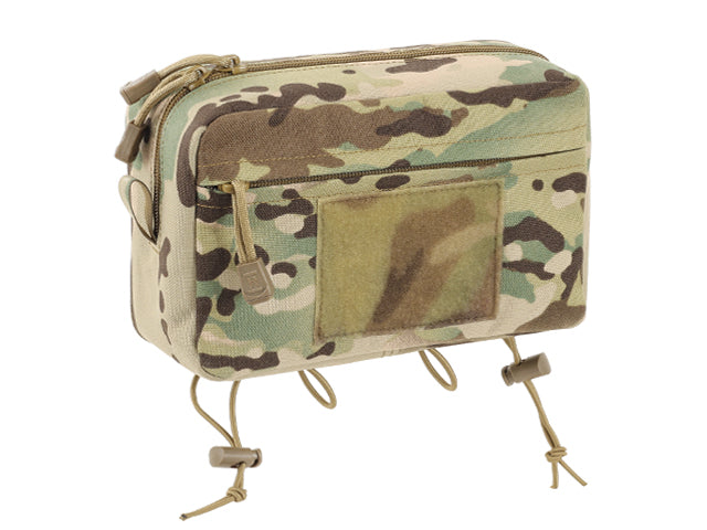 Two-Pocket Utility Pouch with Mounting Panel, Laser Cut - Multicamo