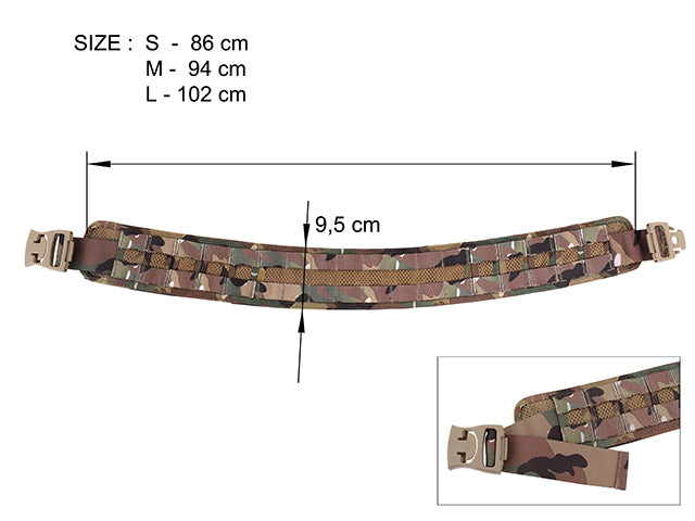 MOLLE Load Bearing Utility Bælte (M) - Ranger Grøn