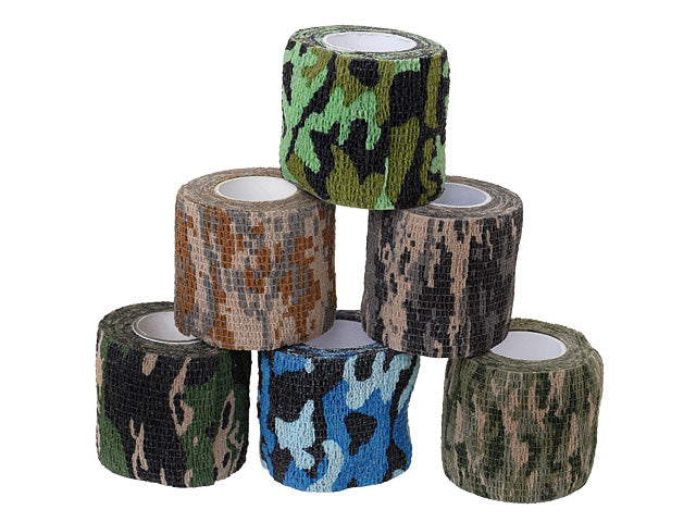 Camouflage Polyester Tape 2m - Standard Woodland
