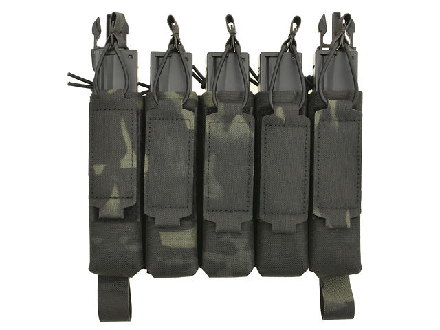 MP5 5-Magazine Pouch, Buckle-Up, Laser-Cut - Multicamo Black