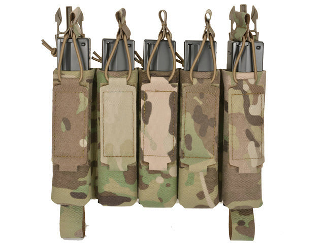 MP5 5-Magazine Pouch, Buckle-Up, Laser-Cut - Multicamo