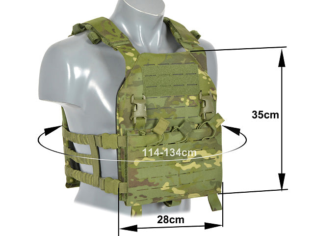 Laser-Cut “Buckle Up" Assault Plate Carrier with AR15/AK Magazine Pouch — MT