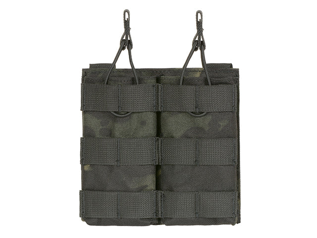 Modular Open Top Double MAG Pouch For 5.56 - Multicamo Black