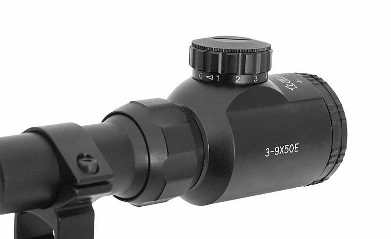 Scope 3-9x50E with lighted cross