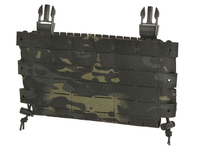 Buckle-up COMPACT Panel - insert for 3 magazines, MOLLE Laser Cut - Multicam Black