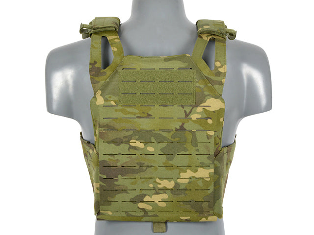 Laser-Cut “Buckle Up" Operator Plate Carrier with AR15/AK Magazine Pouch — MT