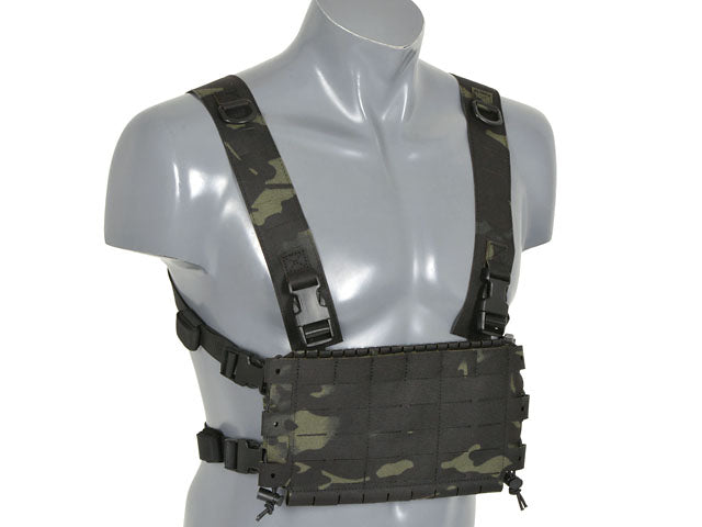 Chest Rig COMPACT - Buckle-up, MOLLE Laser Cut - Multicamo Black
