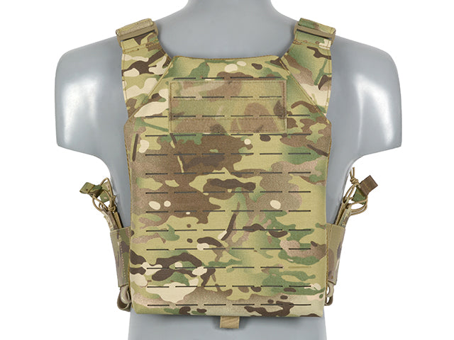 Laser-Cut “Buckle Up" Recon Plate Carrier with AR15/AK Magazine Pouch — Multicamo